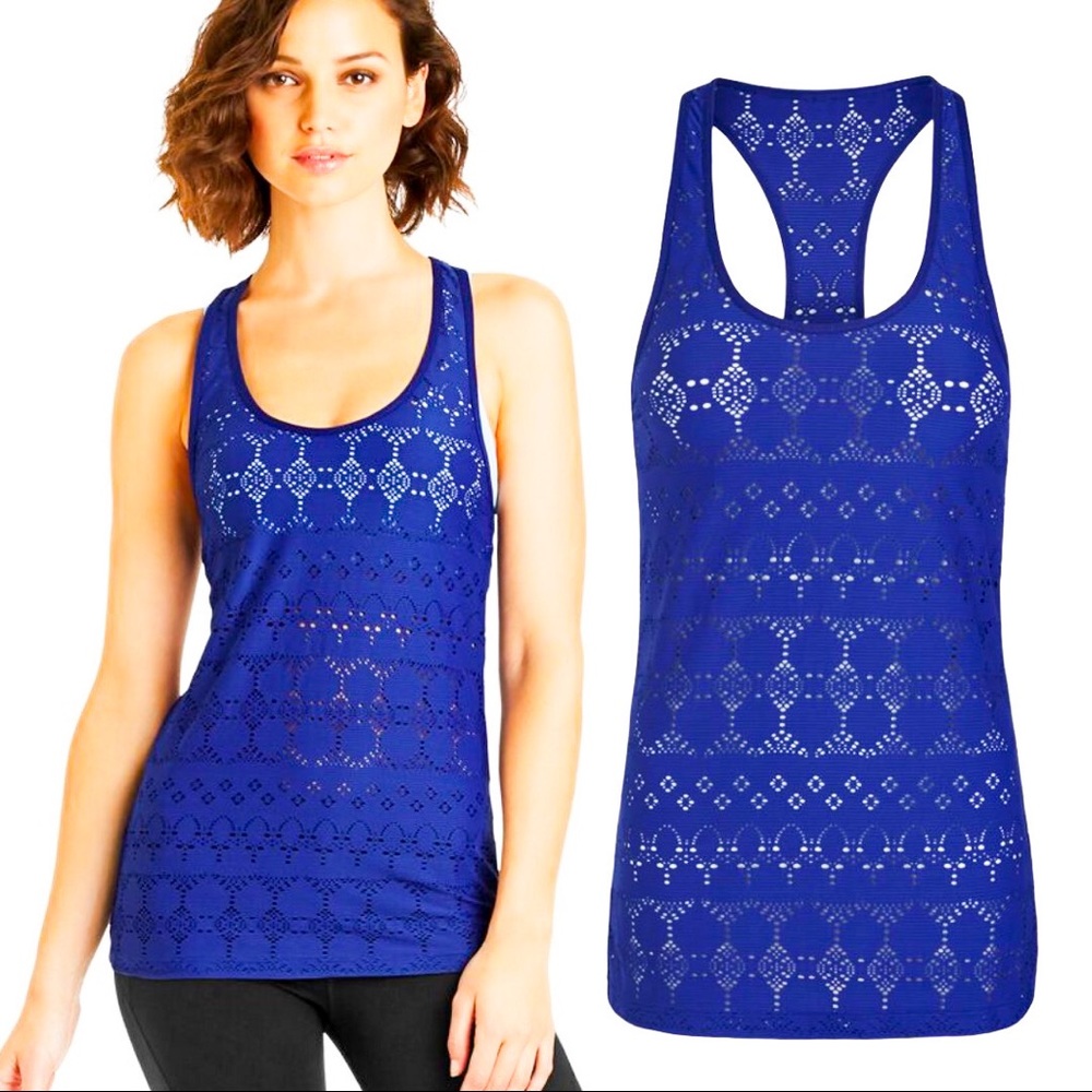 Lorna Jane Zara Mesh Excel Tank NWT size M